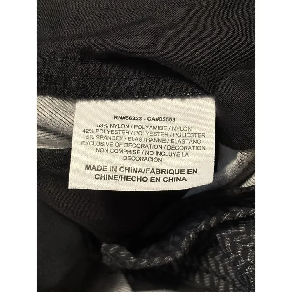 Nike Golf Mens Pants 34 x 30 Black Gray Chevron Geometric Tour Performance